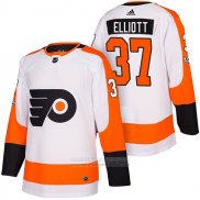 Camiseta Hockey Philadelphia Flyers 37 Brian Elliott Autentico Segunda 2018 Blanco