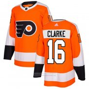 Camiseta Hockey Philadelphia Flyers Bobby Clarke Primera Autentico Naranja