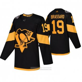 Camiseta Hockey Pittsburgh Penguins Derick Brassard Autentico 2019 Stadium Series Negro