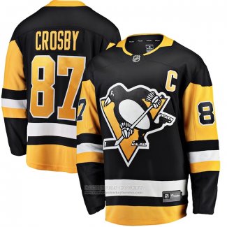 Camiseta Hockey Pittsburgh Penguins Sidney Crosby Primera Breakaway Negro