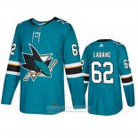 Camiseta Hockey San Jose Sharks Kevin Labanc Primera Verde