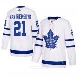 Camiseta Hockey Toronto Maple Leafs 21 James Van Riemsdyk Blanco 2018 Autentico