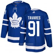 Camiseta Hockey Toronto Maple Leafs 91 John Tavares Primera Autentico Azul