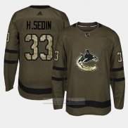 Camiseta Hockey Vancouver Canucks Henrik Sedin Camuflaje Salute To Service