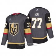 Camiseta Hockey Vegas Golden Knights Brad Hunt Bound Patch 2018 Stanley Cup Final Gris