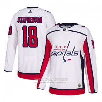 Camiseta Hockey Washington Capitals Chandler Stephenson Autentico Segunda Blanco