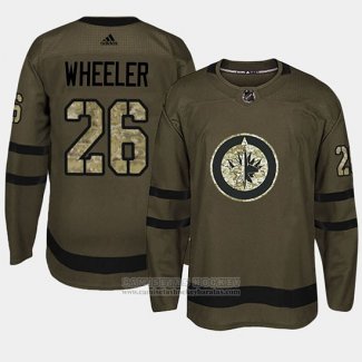 Camiseta Hockey Winnipeg Jets Blake Wheeler Camuflaje Salute To Service