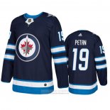 Camiseta Hockey Winnipeg Jets Nic Petan Primera Autentico Azul