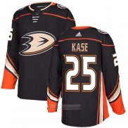 Camiseta Hockey Anaheim Ducks 25 Ondrej Kase Autentico Negro