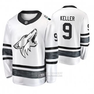 Camiseta Hockey Arizona Coyotes Clayton Keller 2019 All Star Blanco