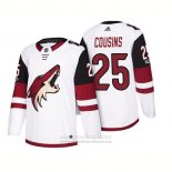 Camiseta Hockey Arizona Coyotes Nick Cousins 2018 Season Centennial Patch Team Road Blanco