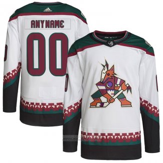 Camiseta Hockey Arizona Coyotes Personalizada Autentico Pro Blanco