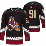 Camiseta Hockey Arizona Coyotes Taylor Hall Throwback Kachina Negro