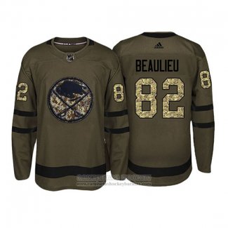 Camiseta Hockey Buffalo Sabres Nathan Beaulieu Camuflaje Salute To Service