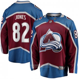 Camiseta Hockey Colorado Avalanche Caleb Jones Primera Premier Breakaway Marron