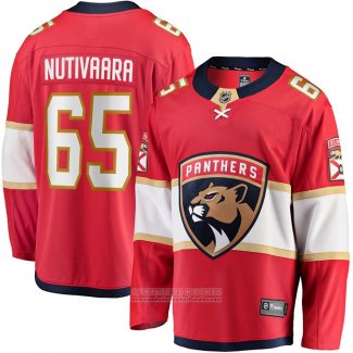 Camiseta Hockey Florida Panthers Markus Nutivaara Primera Breakaway Rojo