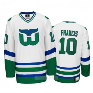 Camiseta Hockey Hartford Whalers Ron Francis Heritage Throwback Blanco