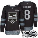 Camiseta Hockey Los Angeles Kings 8 Drew Doughty 2017 100 Aniversario Negro