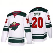 Camiseta Hockey Minnesota Wild 20 Ryan Suter Segunda 2017-2018 Blanco