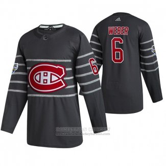 Camiseta Hockey Montreal Canadiens Shea Weber Autentico 2020 All Star Gris