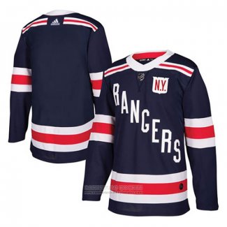 Camiseta Hockey New York Rangers Blank 2018 Winter Classic Azul