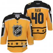 Camiseta Hockey Nino Boston Bruins Tuukka Rask 40 2017 All Star Amarillo