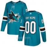 Camiseta Hockey Nino San Jose Sharks Primera Personalizada Azul