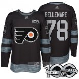 Camiseta Hockey Philadelphia Flyers 78 Pierre Edouard Bellemare 2017 100 Aniversario Negro