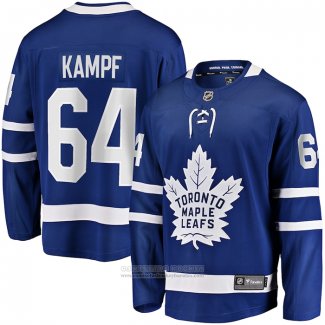 Camiseta Hockey Toronto Maple Leafs David Kampf Primera Premier Breakaway Azul