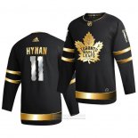 Camiseta Hockey Toronto Maple Leafs Zach Hyman Golden Edition Limited Autentico 2020-21 Negro