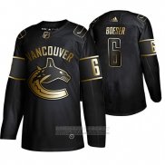 Camiseta Hockey Vancouver Canucks Brock Boeser Golden Edition Negro