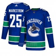 Camiseta Hockey Vancouver Canucks Jacob Markstrom Primera Azul