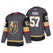 Camiseta Hockey Vegas Golden Knights David Perron Primera Autentico Jugador Gris