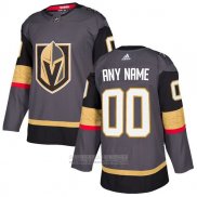 Camiseta Hockey Vegas Golden Knights Primera Personalizada Gris