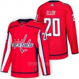 Camiseta Hockey Washington Capitals 20 Lars Eller Autentico Primera 2018 Rojo