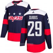 Camiseta Hockey Washington Capitals 29 Christian Djoos Autentico 2018 Stadium Series Azul