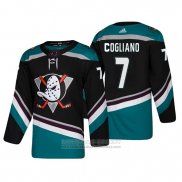 Camiseta Hockey Anaheim Ducks Andrew Cogliano Alterno 25 Aniversario Autentico Negro