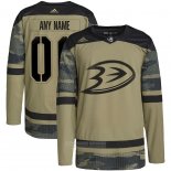 Camiseta Hockey Anaheim Ducks Personalizada Military Appreciation Team Autentico Practice Camuflaje