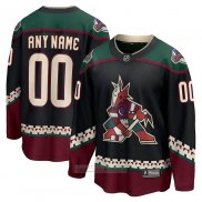 Camiseta Hockey Arizona Coyotes Primera Breakaway Personalizada 2021-22 Negro