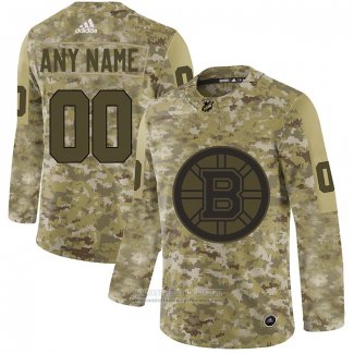 Camiseta Hockey Boston Bruins 2019 Salute to Service Personalizada Camuflaje