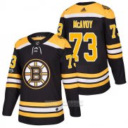 Camiseta Hockey Boston Bruins Charlie Mcavoy Primera Autentico 2018 Negro