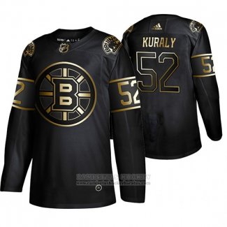 Camiseta Hockey Boston Bruins Sean Kuraly Golden Edition Negro