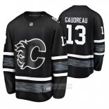 Camiseta Hockey Calgary Flames Johnny Gaudreau 2019 All Star Negro