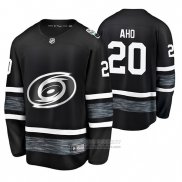 Camiseta Hockey Carolina Hurricanes Sebastian Aho 2019 All Star Negro