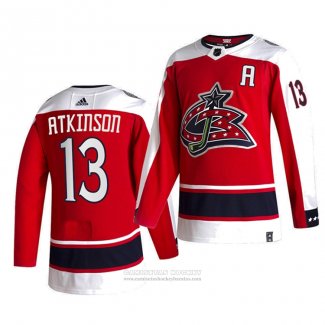 Camiseta Hockey Columbus Blue Jackets Atkinson Rojo