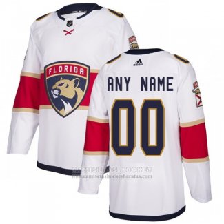 Camiseta Hockey Florida Panthers Segunda Personalizada Blanco