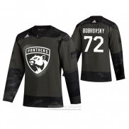 Camiseta Hockey Florida Panthers Sergei Bobrovsky 2019 Dia De Los Veteranos Camuflaje