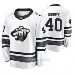 Camiseta Hockey Minnesota Wild Devan Dubnyk 2019 All Star Blanco