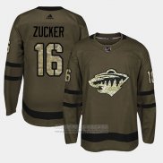 Camiseta Hockey Minnesota Wild Jason Zucker Camuflaje Salute To Service