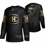 Camiseta Hockey Montreal Canadiens Phillip Danault Golden Edition Negro